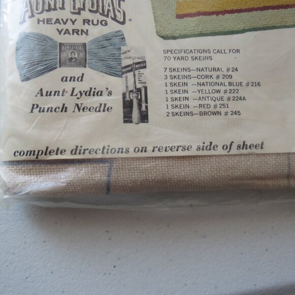 Aunt Lydia’s Lion Punch Needle Rug Wall Hanging 24“ x 36” Kit #606 - Picture 7 of 10